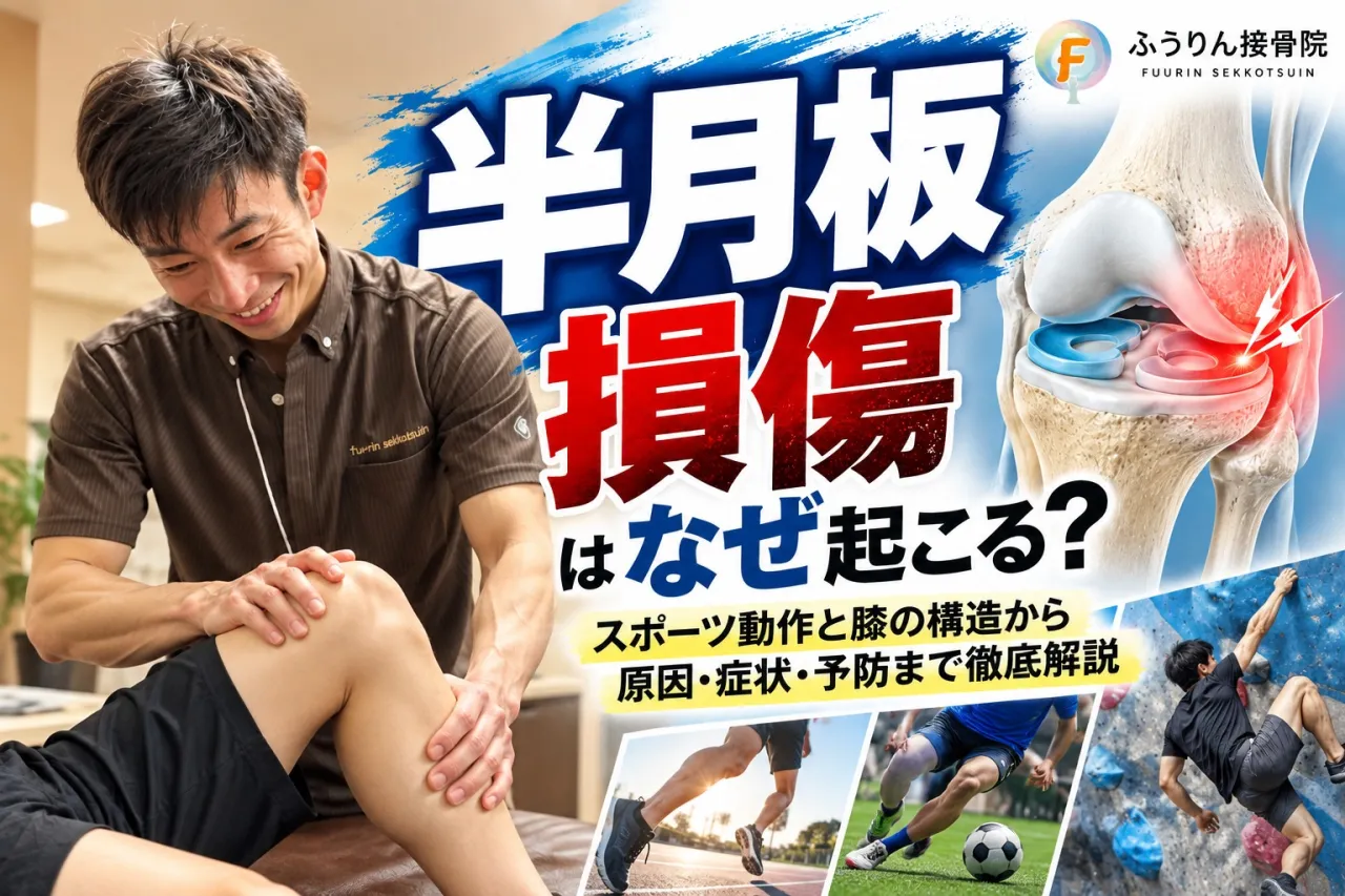 【半月板損傷はなぜ起こる?膝の構造・スポーツ動作・再発予防を徹底解説|豊川市のふうりん接骨院】