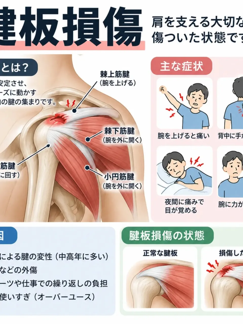 【肩の痛み、原因は一つではありません】