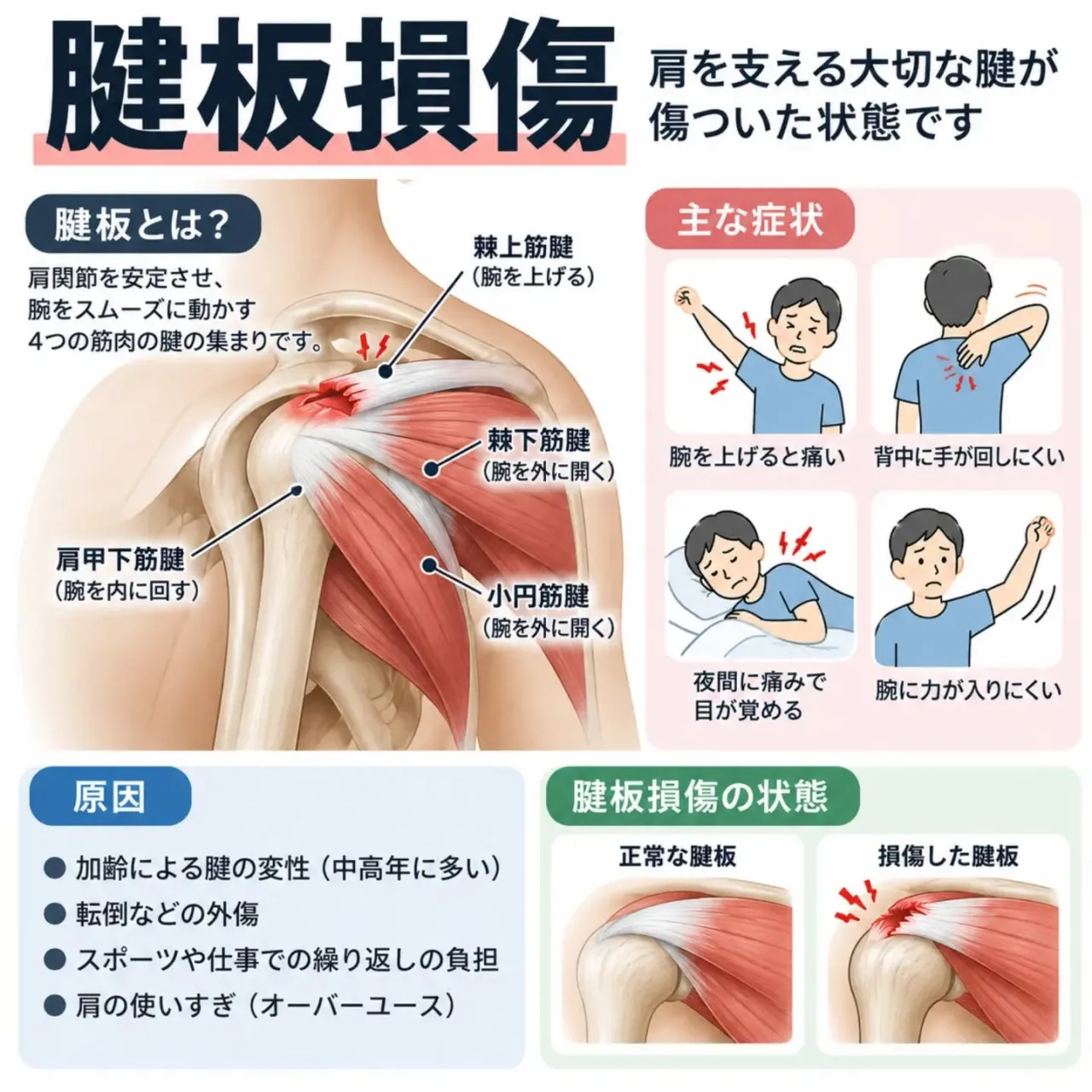 【肩の痛み、原因は一つではありません】